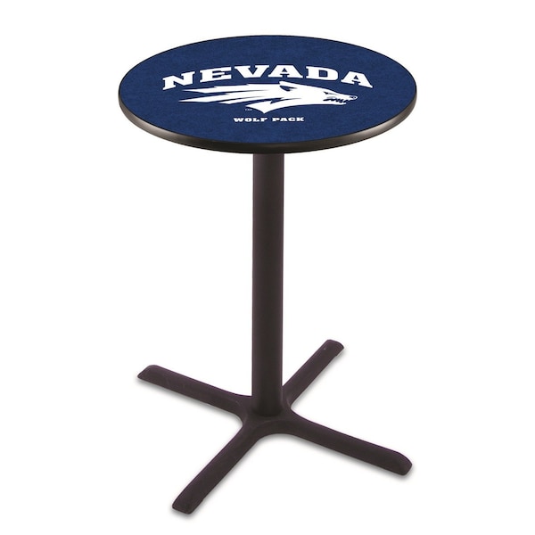 36" Blk Wrinkle Nevada Pub Table